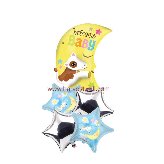 Congratulations on your new baby boy Balloon Bouquet Singapore